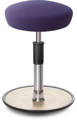 Produktbild von Sitz- Stehhocker Free Regular Hutsitz Gestrick Lila Chrom /cremeweiß.