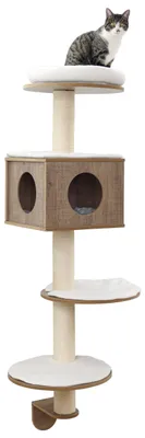 Produktbild von Kerbl Pet Wandkratzbaum Dinari, 45x45x177cm, braun/weiß