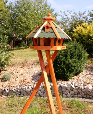 Produktbild von Vogelhaus, Vogelhäuser, Vogelhäuschen mit Ständer grün Typ 23