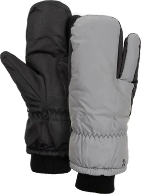 Produktbild von Horze Reflektierende 3-Finger Reithandschuhe, Schwarz, 6