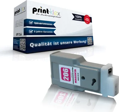 Produktbild von Kompatible Tintenpatrone für Canon imagePROGRAF IPF 6400 imagePROGRAF IPF 6400 S imagePROGRAF IPF 6400 SE 5305B001 PFI206M Magenta Rot - Office Plus Serie