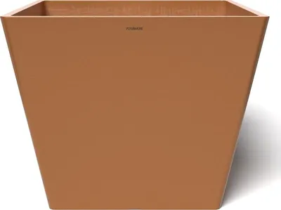 Produktbild von POTS&MORE Pflanztopf Prismo 50,¸ 50 cm quadratisch Terrakotta Höhe 40,5 cm