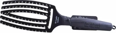 Produktbild von Olivia Garden Fingerbrush Combo, Erwachsener, Paddelhaarbürste, Violett, Einfarbig, Schweinehaare, Mädchen