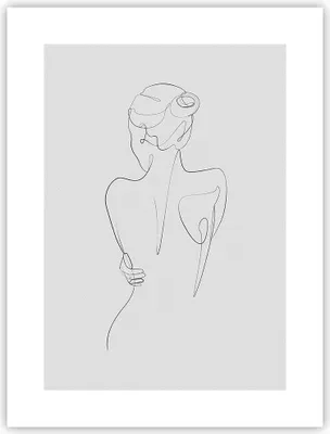Produktbild von Poster - Poster ohne Rahmen - Körper Frau Zeichnung - 30x40 cm - Wand Bild - Wanddeko - Wandbilder - Kunstposter - Wandposter - Bilder - Kunstdruck - Wanddekoration - Wandbild - P2XPA30x40-4651