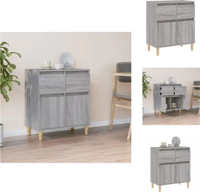 Produktbild von vidaXL Sideboard Grau Sonoma 60x35x70 cm Holzwerkstoff -  Sideboards