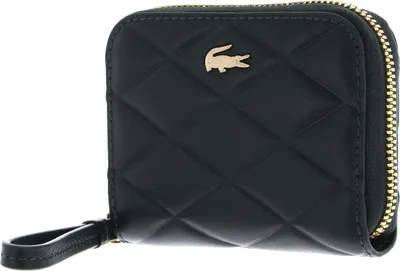 Zdjęcie produktu dla Skórzany portfel LACOSTE Zip Coin Wallet Sinople ciemnozielony