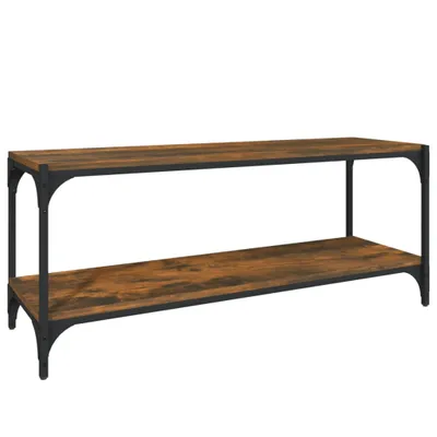 Obrázok produktu pre vidaXL TV skrinka Smoked Oak 100x33x41 cm Upravené drevo a oceľ
