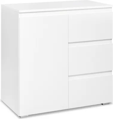 Produktbild von Kommode >Ravenna< in Weiß/Matt - 80x80x40cm (BxHxT)