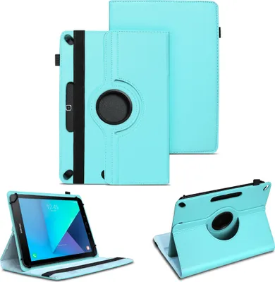 Produktbild von Tablet Schutzhülle Samsung Galaxy Tab A6 10.1 Tasche Hülle Case Cover DrehbarFarben:Türkis