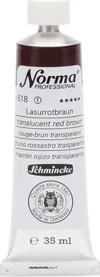 Produktbild von Schmincke 35ml Norma Professional Lasurrotbraun Öl 11 618 009