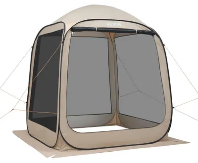 Obrázok produktu pre Stan na kemping, typu "pop-up" - béžová farba - pre 4-6 osôb - 182x182x219 cm - vhodný na outdoorové aktivity