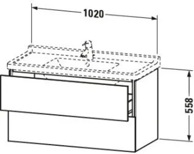 Produktbild von Duravit LC626605555 LC WTU WH 1020x469x558 Ei Marmoriert