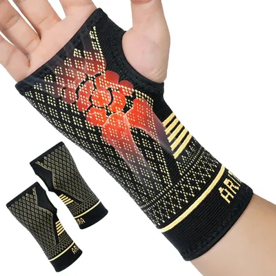 Produktbild von Handgelenkbandage Handgelenkstütze Daumenschlaufe - 2er Set - Kompression - Elastisch