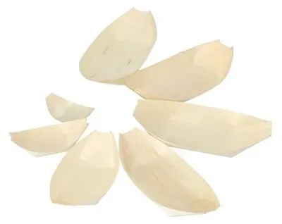 Produktbild von Fingerfood - Schalen, Holz "pure" 11 cm x 6,5 cm "Schiffchen"