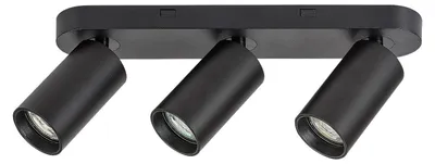 Image de Rabalux Plafonnier noir Yorli pour ampoule 3x GU10 73083