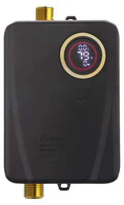 Obrázok produktu pre Elektrický prietokový ohrievač vody, kompaktný dizajn, LED displej, čierny