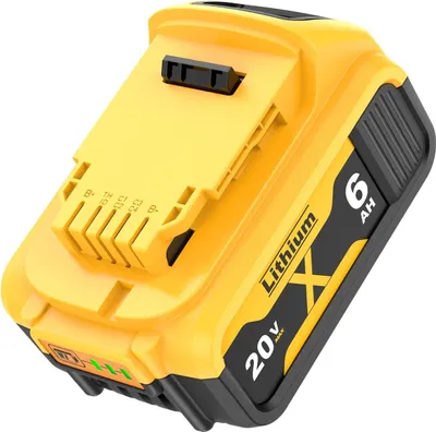 Zdjęcie produktu dla Akumulator DCB200, akumulator zamienny do elektronarzędzi DeWalt 20V/18V, Li-Ion 6Ah 6000mAh, szary