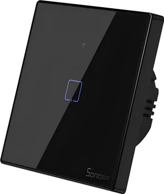 Obrázek produktu pro Chytrý vypínač WiFi + RF 433 Sonoff T3 EU TX (1-channel) černá