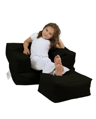 Produktbild von Hanah Home, Kids- FRN1219, Schwarz, Klassische Sitzsäcke, 100% ige Styropor mit hoher Dichte recycelt