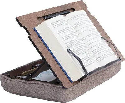 Produktbild von Famanu Bücherständer mit Stauraum - Lese- und Kochbuchhalter