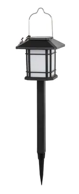 Produktbild von Solar-Laterne 10,5cm Durchmesser, 40cm hoch, 12LED, Edelstahl/PH BLACK