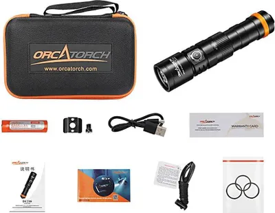 Obrázok produktu pre Orcatorch Orcadc710 potápačské svetlo Silver 3000 lumenov Silver 3000 lumenov