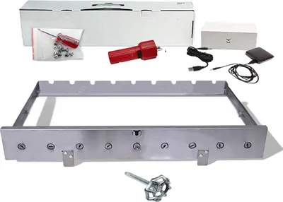 Produktbild von Olymp Mehrfacher Drehspieß Sesam mit Motor und Powerbank Schwarz für 9 Spieße, L-62 cm, Breite regulierbar 24-40 cm