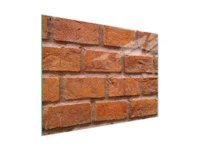 Productafbeelding van Glazen snijplank, 40x30 cm, baksteenkleur