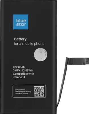 Immagine prodotto di Blue Star, batteria di ricambio per Apple iPhone 14 capacità 3279mAh, nero
