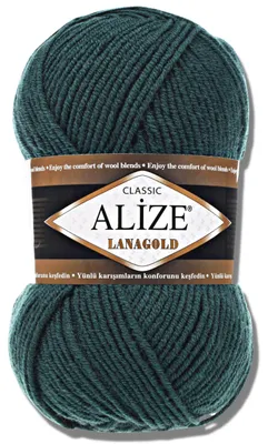 Produktbild von Alize 1x 100g Lanagold Wolle, Uni, Häkeln, Stricken (426)