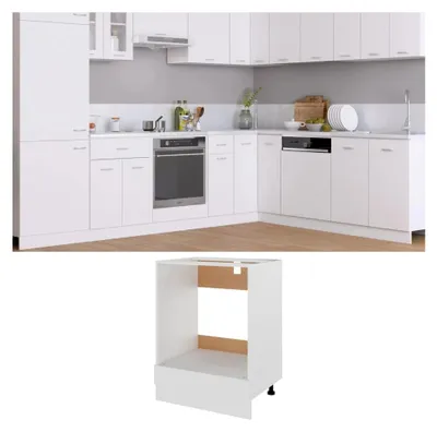 Produktbild von Möbel-Ofenschrank Riga, weiß, 60 x 46 x 81,5 cm, Holzwerkstoff
