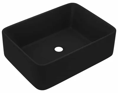 Produktbild von vidaXL Luxus-Waschbecken Matt Schwarz 41x30x12 cm Keramik