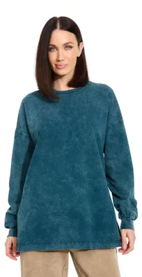 Produktbild von MOD Jeans | Longsleeve Damen 100% Baumwolle - Oversize XL/XXL - Stylisch - Bequem - Vintage Look