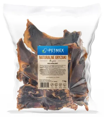 Zdjęcie produktu dla Petmex Nos Wołowy 1kg Gryzak Naturalny Przysmak Dla Psa