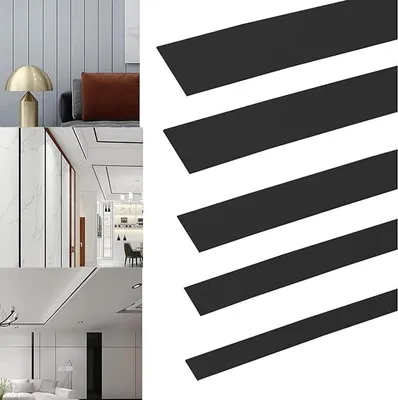 Image de Solidchoice - Bande décorative adhésive en acier inoxydable pour la décoration murale