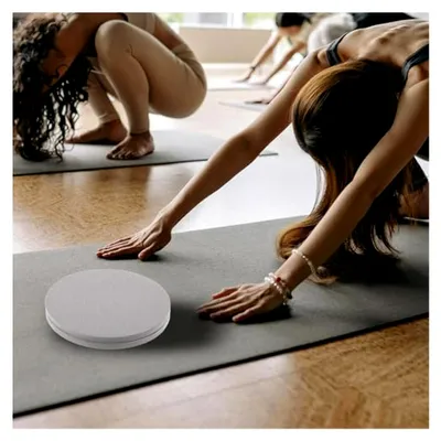 Produktbild von Yoga Knieschoner 2 Stück aus TPE Rutschfeste Kniepolster für Pilates und Fitness Leicht Tragbar für Innen- und Außentraining