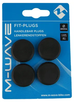Produktbild von M-Wave Lenker-Endstopfen Fit-Plugs 4 St. schwarz, für versch. Innendurchmesser