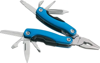 Image de Schwarzwolf outdoor PONY mini Multitool petit, bleu avec 13 outils