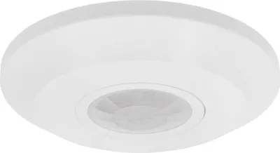 Produktbild von Ledvion - Bewegungsmelder Weiß, Aufputz, Mit Dämmerungsschalter, Deckenmontage, IP20, Lichtsteuerung 360°, Arbeitsbereich 8m, Eingebauter Lichtsensor