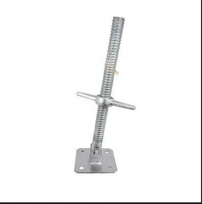 Produktbild von Set 4 stucks Gerüstspindel Gerüstfuß Gewindefußplatte Einstellbar 38x500 mm