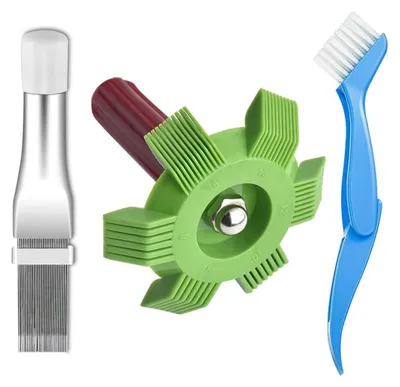 Kondensator-Reinigungsset, 3-teilig, für Klimaanlage, Kühlschrank, Trockner