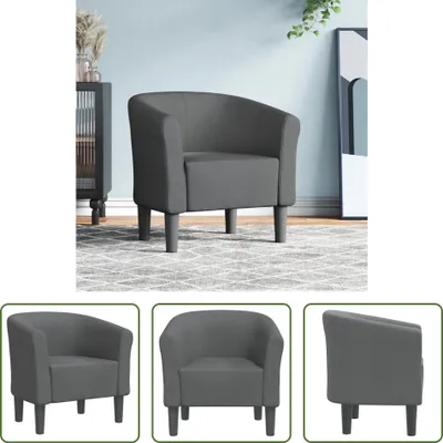 Produktbild von The Living Store Clubsessel Dunkelgrau Stoff