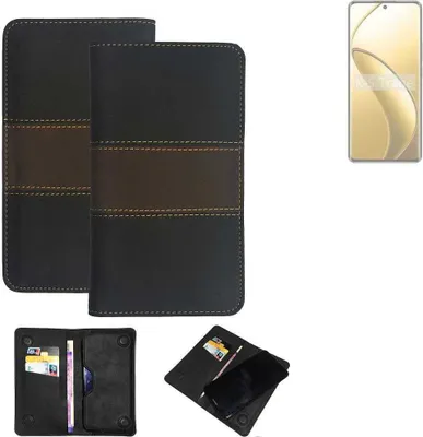 Produktbild von K-S-Trade Hülle Handyhülle kompatibel mit Realme 12 Pro+ Schutzhülle Walletcase Bookstyle Tasche Schutz Case Handytasche Wallet Cover Kunstleder