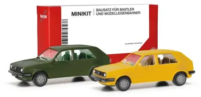 Image de Herpa Minikit VW Golf II 4 portes, jaune genêt 012195