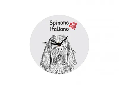 Image de Spinone horloge avec photo de chien Art-Dog