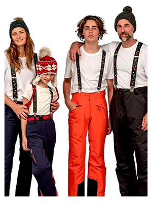 Produktbild von Hosenträger für Skihosen | X- und Y-förmige Hosenträger mit Kunststoff-Karabinerhaken