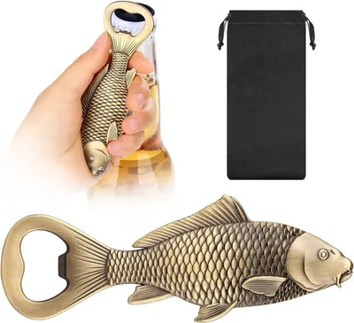 Produktbild von Flaschenöffner Fisch, Bieröffner, Zinklegierung, für Angler