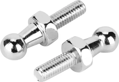 Obrázok produktu pre Guľový čap, 2 ks guľový závesný čap CNC guľový čap z hliníkovej zliatiny pre plynovú vzperu kryt guľovej hlavy (M6)