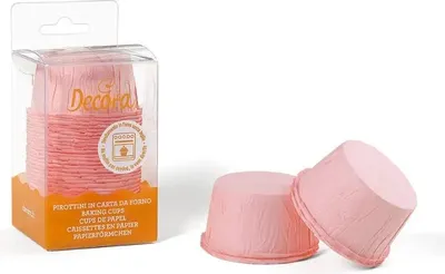 Obrázek produktu pro Decora 0339805, Košíčky na cupcaky/muffiny, Kulatý, 220 °C, Růžová, Papír, 35 mm