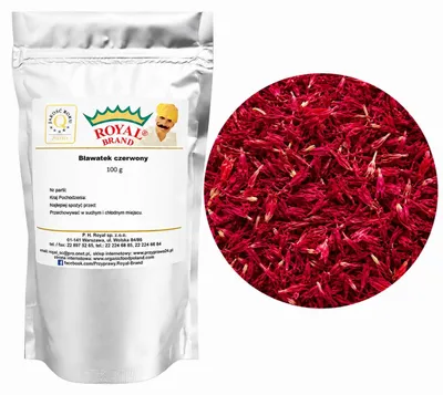 Produktbild von Premium Rote Kornblume 100G Kornblumenblütenblätter Essbare Blumen